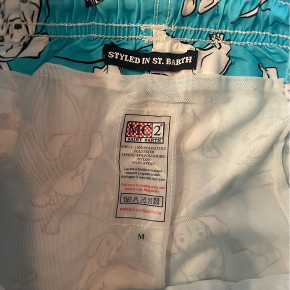 MC2 Saint Barth Mens Gustavia Happy Dog Swim Shorts - Picture 4 of 6